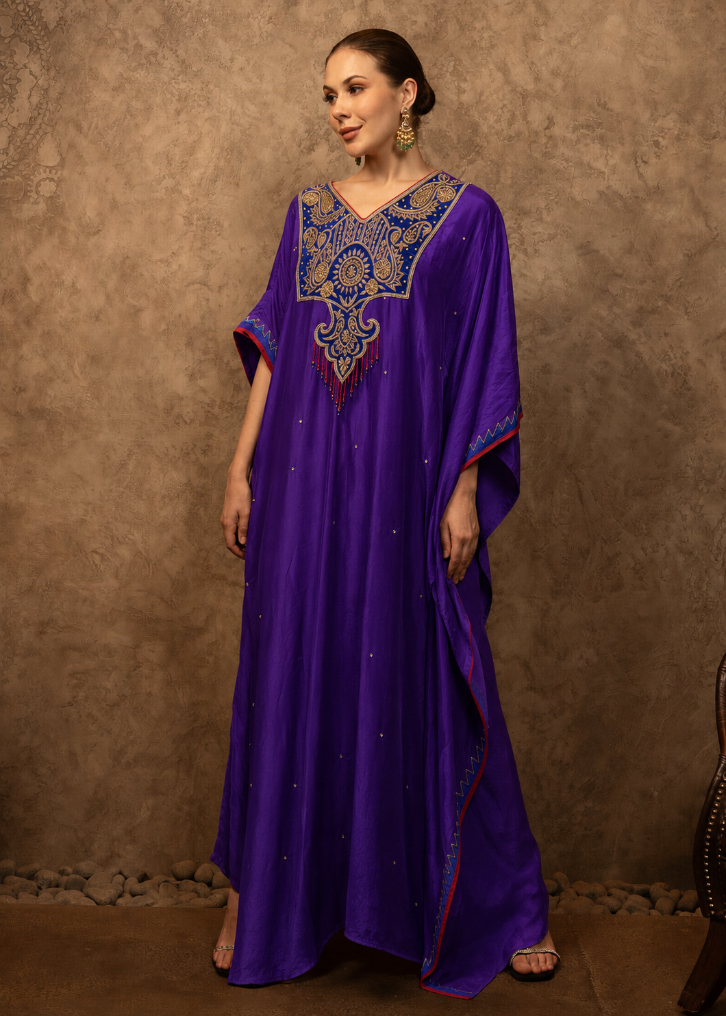 VRINDAVAN CP KAFTAN SET
