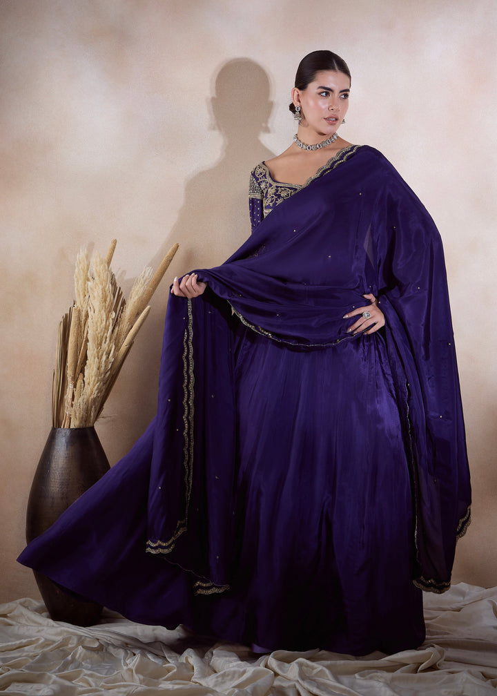 MATHURA H ANARKALI SET - GOLD