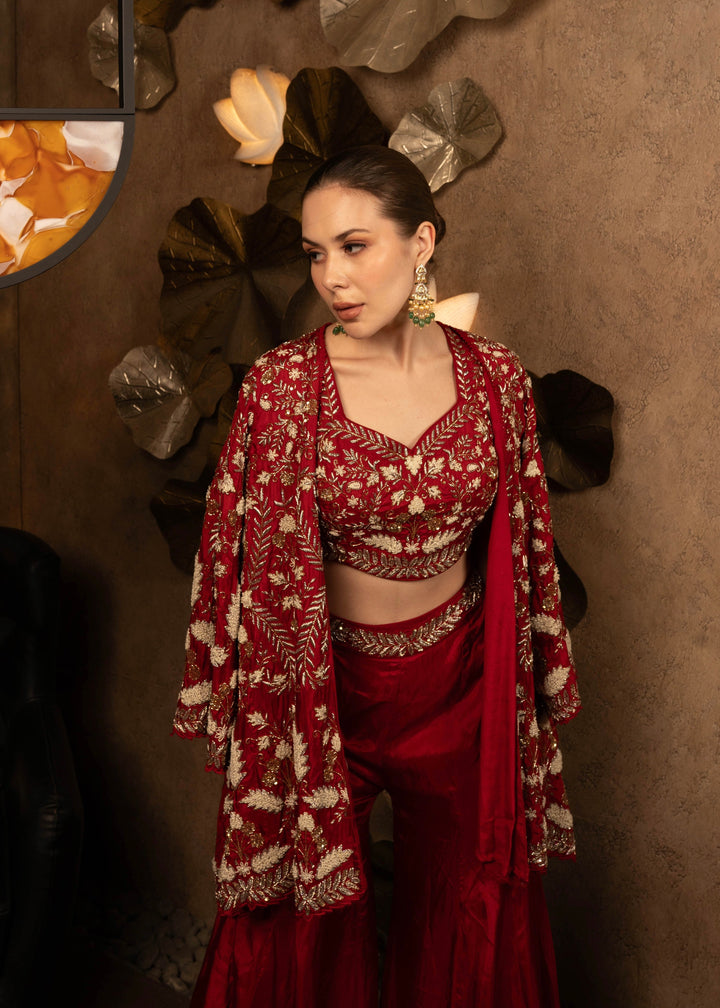 JODHPUR HD sharara cape set