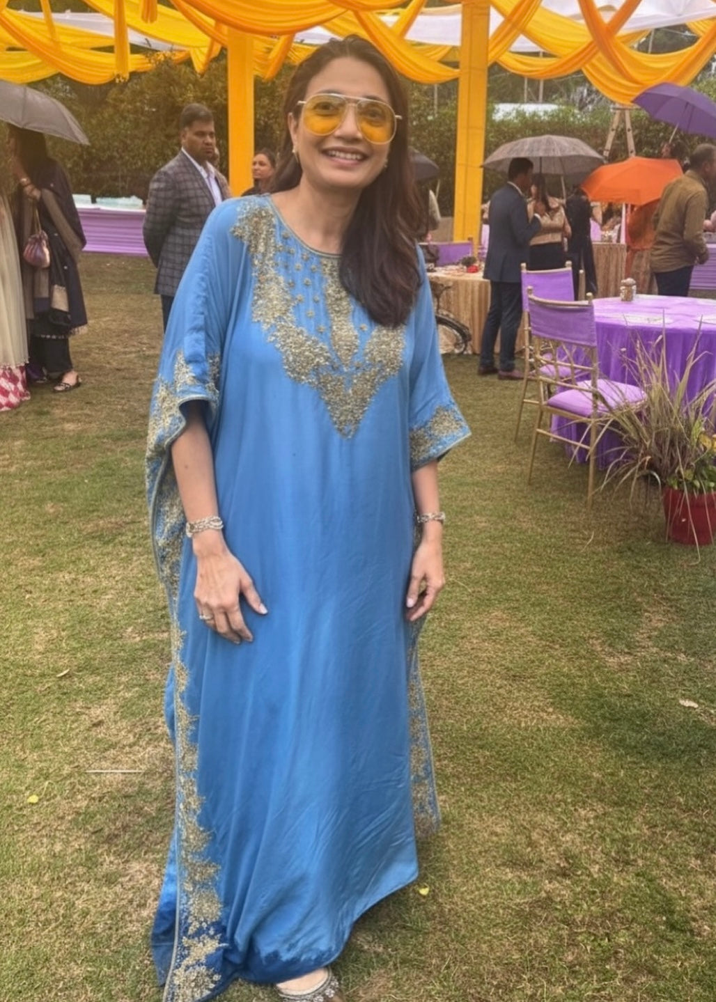 ALISHA PEKHA IN MATHURA HF KAFTAN SET